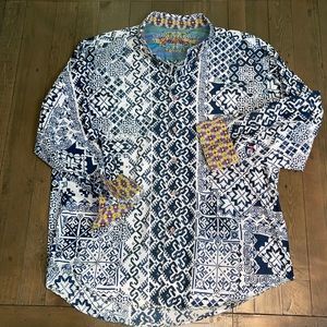 ROBERT GRAHAM BUTTON DOWN SHIRT 2XL (Gently Worn)